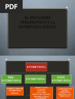 El Encuadre Terapeutico y La Entrevista