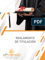 Reglamento de Titulación