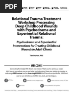 Manual Relational Trauma Treatment Workshop Processing Deep Childhood Wounds Psychodrama Experiential Relational Trauma