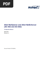 Allot AC-402 and AC-802 Configuration and Maintenance For Customers