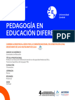 Pedagogia en Ed Diferencial