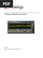 Voxengo TEOTE User Guide en