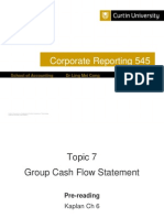 Topic 7 Group Cash Flow Statement