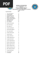 3rd Quarter Score Sheets ENGLISH