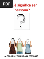 Qué Significa Ser Persona