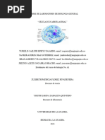 INFORME DE LABORATORIO DE Biologia General N°8