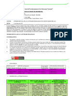 Informe Del Mes de Marzo