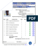 Harmattan 2020 - 2021 Course Registration Form