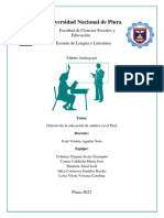 Historia de La Educación de Adultos en El Perú - Lengua y Literatura