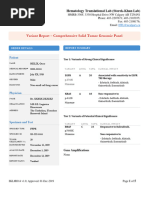 Solid Tumor NGS Profiling Sample Report