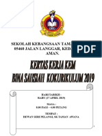 Kertas Kem Bina Sahsiah Kokurikulum 2019