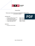 Examen Final Ciudadania y Reflexión Etica