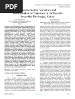 Macroeconomic Variables and Stock Market Performance in The Nairobi Securities Exchange, Kenya