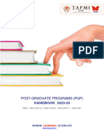 PGP Handbook - Batch 2023 25