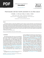 Fluid - Dynamic - and - Heat - Transfer - Parameters in An Urban Canyon