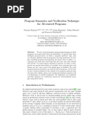 Program Semantics and Verification Technique - AAM