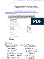 Solution Manual For Prestressed Concrete Fifth Edition Upgrade Aci Aashto Ibc 2009 Codes Version 5 e 5th Edition Edward G Nawy