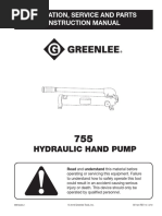 755 Hydraulic Pump Manual