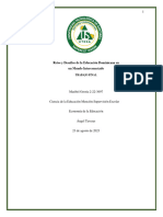 Retos y Desafíos de La Educación Dominicana en Un Mundo Interconectado