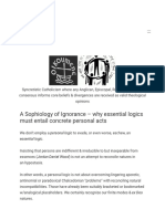 A Sophiology of Ignorance - Why Essential Logics Must Entail Con