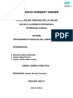 Procedimientos Básicos (Practica N°2)