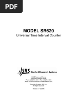 Model Sr620: Universal Time Interval Counter