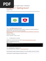Configuração Inicial Projeto Angular + SpringBoot