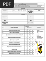 Checklist Plancha Compactadora.