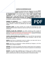 Contrato de Representación