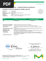 Certificate of Analysis - Certified Reference Material Certipur Lead ICP Standard 10 000 MG/L PB