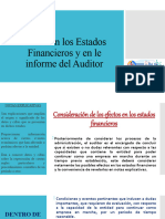 Efecto en Los Estados Financieros y en Le Informe Del Auditor