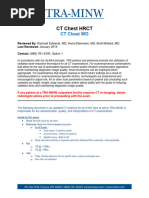 Body CT - Chest HRCT