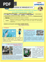 10 - Reconocemos Los Problemas Ambientales y Su Impacto en La Salud D Elas Personas
