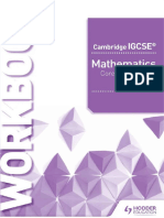 Cambridge IGCSE Mathematics WORKBOOK Core and Extended (Ric Pimental Terry Wall)