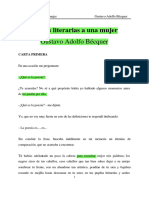 Becquer. Cartas Literarias A Una Mujer