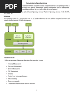 Introduction To Operating System