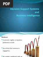 Decision Support Systems and Business Intelligence