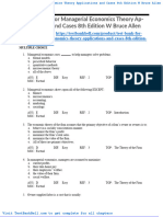 Test Bank For Managerial Economics Theory Applications and Cases 8th Edition W Bruce Allen