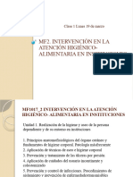 MF2. Intervención en La Atención Higiénico-Alimentaria en Instituciones Clase 1