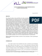 Experiência de Conselhos de Classe Participativos Na Educação Infantil