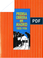 Prensa Obrera en Madrid 1855-1936