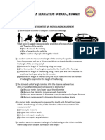 Hye Revision Test - Motion and Measurement