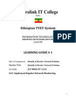 Identify and Resolve Network Problem LO1