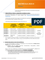 Proceso Matricula 2023-Ii