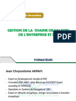 Gestion de La Chaine de Valeurs de L'entreprise Et RSE