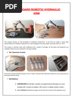 CARDBOARD Robotic Hydraulic Arm