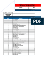 Formato Solicitud de Material y Herramienta