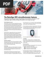 2230.7.22 Uk Roadsensors Retrosign GRX Retroreflectometer Features