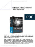 EMC Avamar Backup Installation and Configuration - Clouds Baba