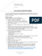 Requerimientos para Laboratorio de Cómputo